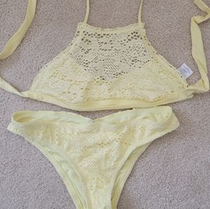 Mossino yellow bathing suit